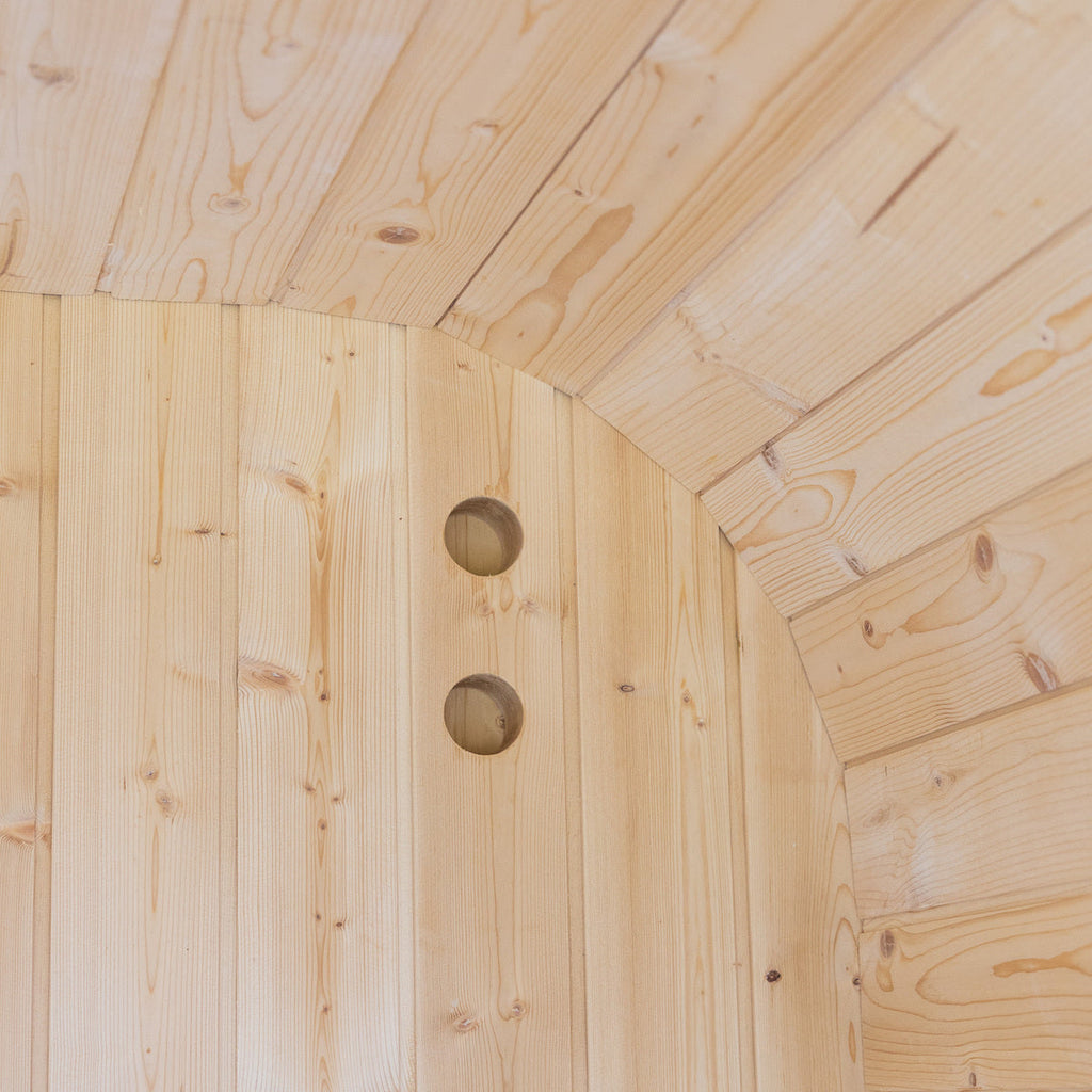 Auris 1 outdoor red cedar sauna, image 10 of 14