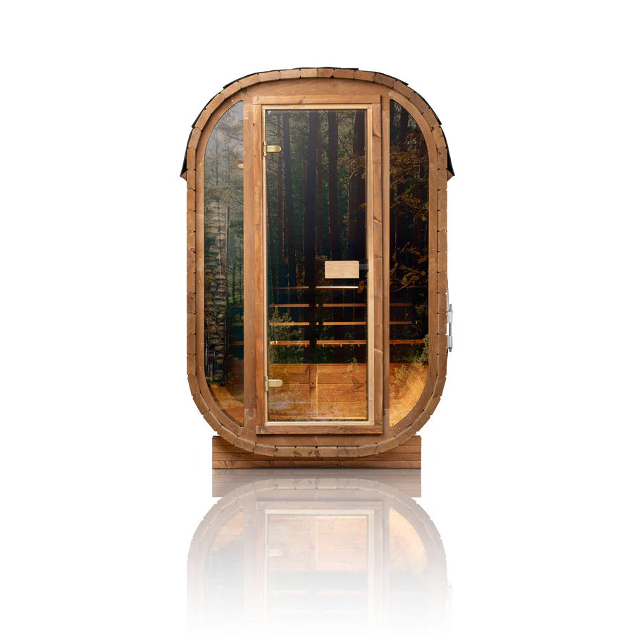 Auris 1 outdoor red cedar sauna, image 2 of 14