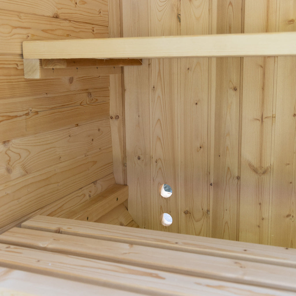 Auris 1 outdoor red cedar sauna, image 9 of 14